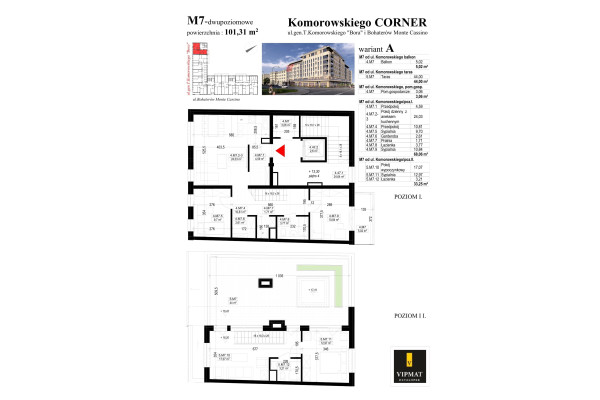 biłgorajski, Biłgoraj, al. gen. Tadeusza Bora-Komorowskiego, Nowe mieszkanie M 6A; 104,18 m2 Komorowskiego CORNER